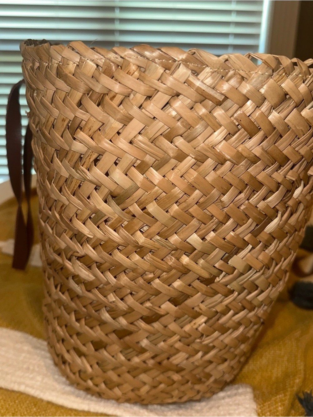 Bulgari  Dubai Woven Straw Tote with Brown Leather Handles - Picture 7 of 13